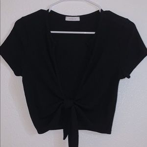 Black crop top